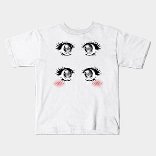 Kawaii Eyes Kids T-Shirt